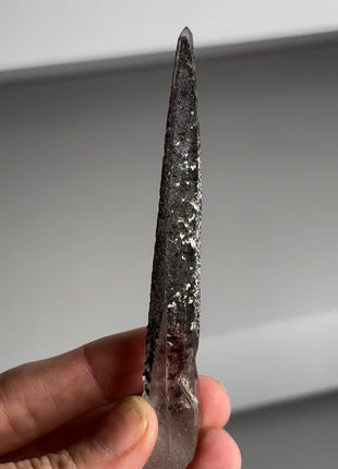 New ! Glittery Hematite Lithium Phantom Quartz