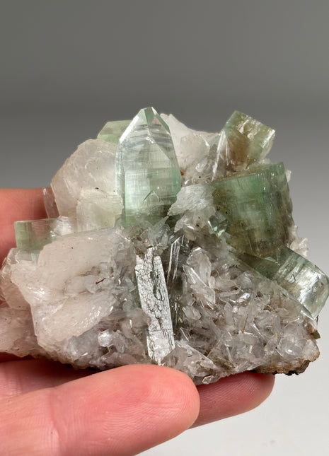 Gem 💎 Green Apophyllite with Stilbite