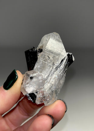 Black Tourmaline with Quartz