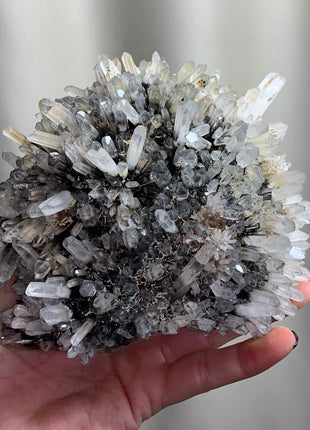 Old find ! Quartz Flower with Sphalerite Inclusions - From Bulgaria