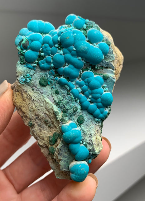 Bubbly Blue Chrysocolla - L’etoile du Congo mine