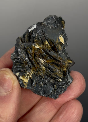 Wow !! Golden Rutile with Hematite
