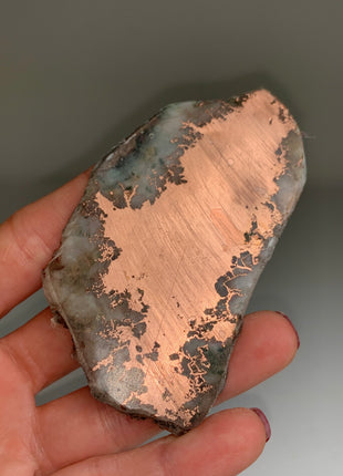 New ! Copper Ore with Quartz Slab - From Keweenaw Peninsula, Michigan