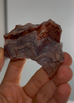 Unusual ! Amethyst after Chalcedony Specimen PM0971