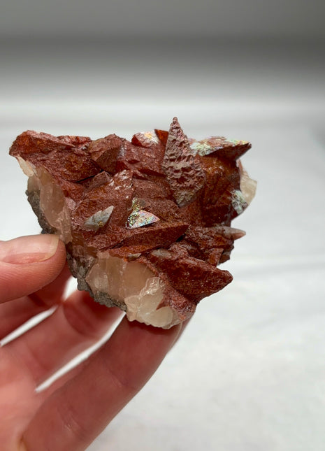 New find ! Iridescent Calcite with Chalcopyrite from Moldova