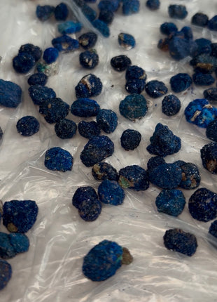 180+ Piece Lot ! Blueberry Azurite Crystals