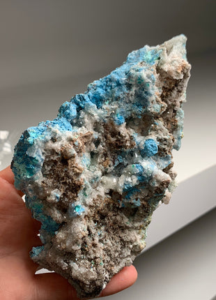 Rare Blue Aragonite with Shattuckite Lot from Mexico - 3 Pieces !