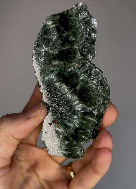 High Grade Chatoyant Green Seraphinite