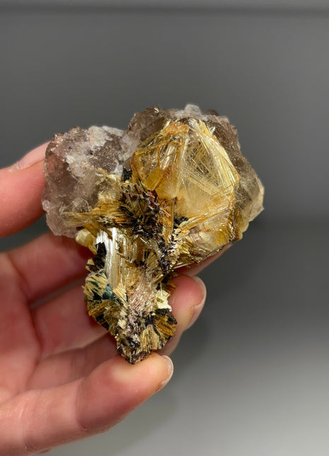 Golden Rutile Quartz from Brazil