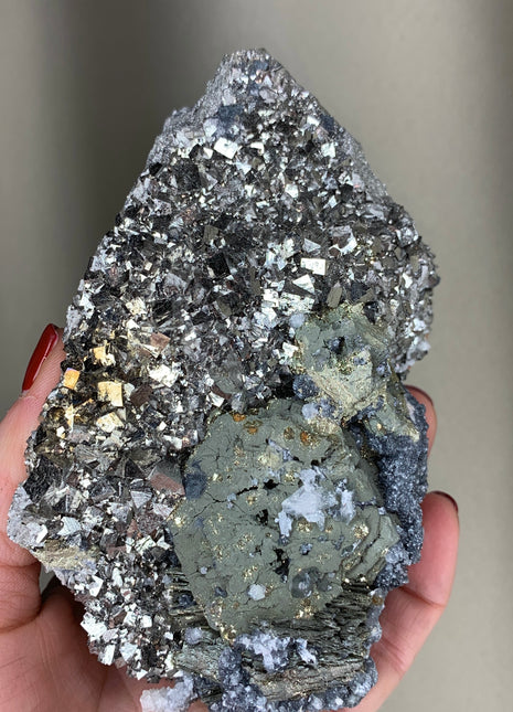 Arsenopyrite with Pyrrhotite and Boulangerite - From Trepca mine, Kosovo DWS *