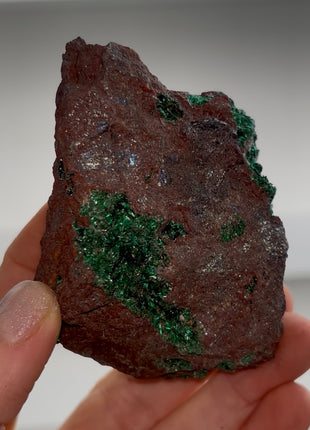 Rare ! Green Brochanthite Geode