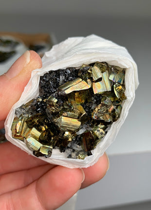 Very High Grade Iridescent Pyrite Combo Lot - 32 Pieces !