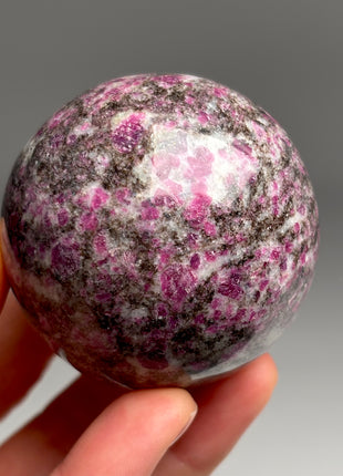 Rare ! Ruby with Biotite Quartz Sphere