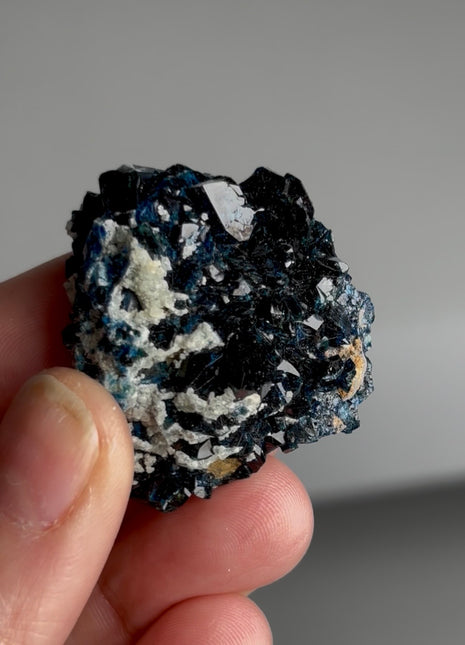 Blue Lazulite from Rapid Creek, Canada
