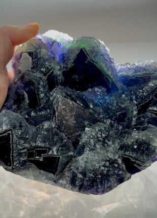 Octahedral Elestial Fluorite PM0283