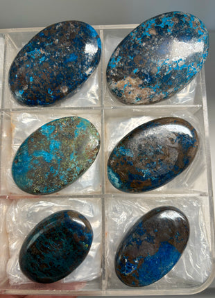 6 Pieces Lot ! Blue Shattuckite from Namibia