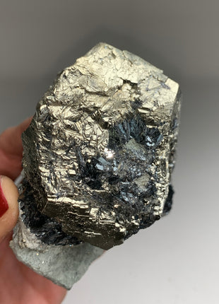 Pyrite with Hematite on Matrix  from Elba, Italy - Collection # 121