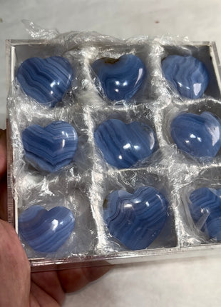 9 pieces ! Blue Lace Agate Lot