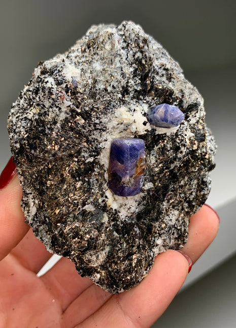 Rare Blue Sapphire with Biotite - From Madagascar # PM085