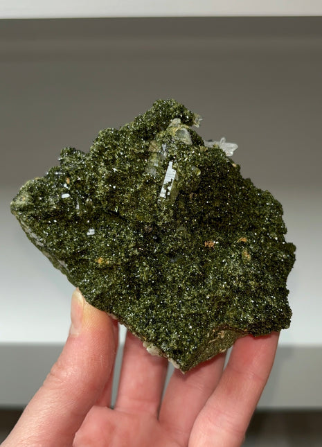 High Grade Forest Green Epidote with Quartz
