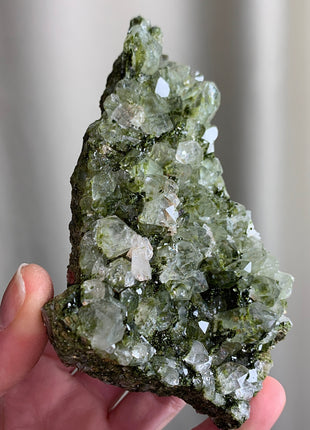 Forest Epidote with Quartz 🌲