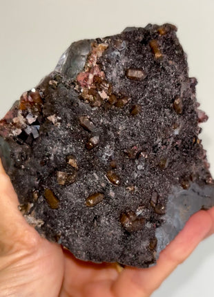 Black Galaxy Hematite with Quartz PM0552