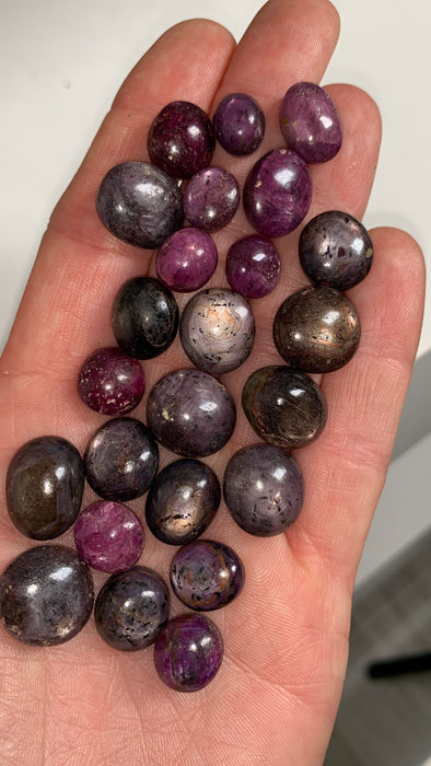 24 Pieces ! Flashy Star Ruby and Sapphire Lot - 315 Carats