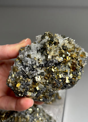 6 Pieces ! High Grade Pyrite with Needle Quartz Lot