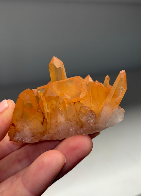 Tangerine Quartz from Diamantina, Brazil