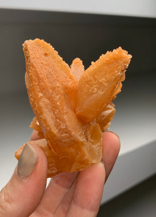 New ! Orange Calcite with secondary crystallization