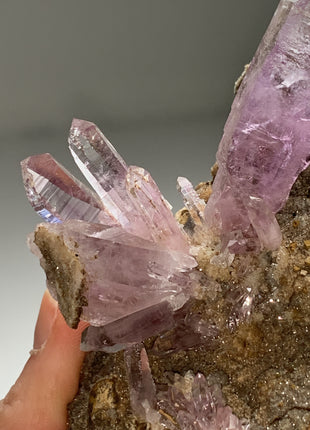 Amethyst Scepter with Druzy Matrix - From Veracruz, Mexico