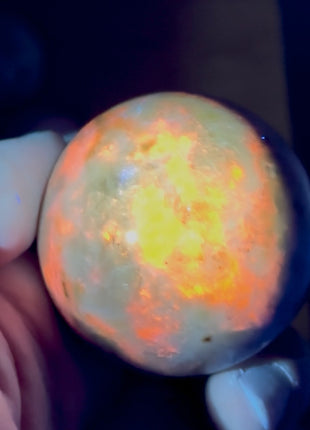 Glowing Yooperlite Sphere from Russia PM0799