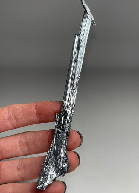 Silvery Stibnite from Wuning mine, China