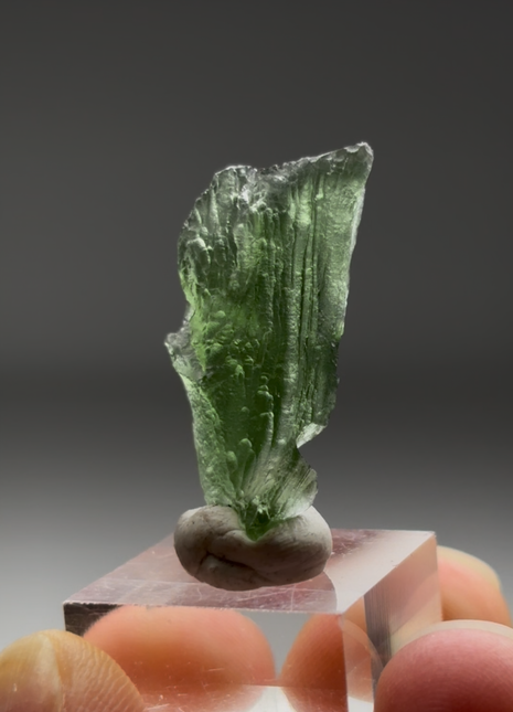 Green Moldavite from Czech Republic
