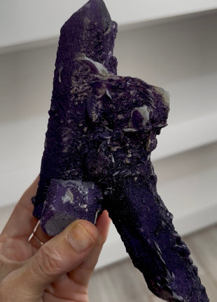 Purple Fluorite Coated Quartz