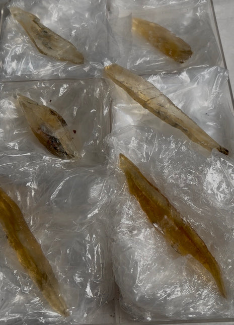 6 Pieces ! Golden Selenite Lot