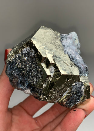 Pentadodecahedral Pyrite with Hematite - Elba, Italy - Collection # 122