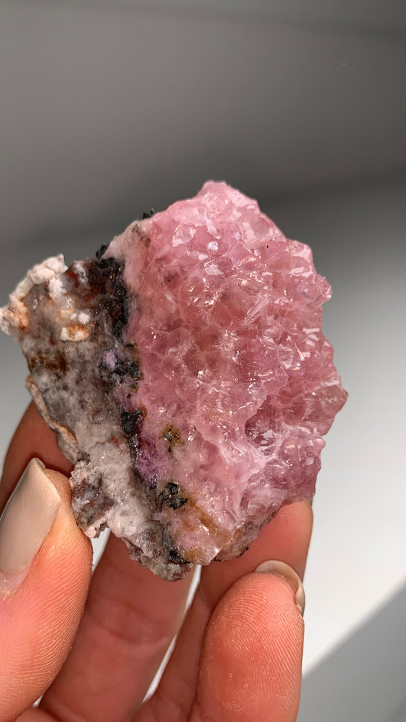 Candy Pink Cobaltocalcite - From Oumlil mine, Morocco
