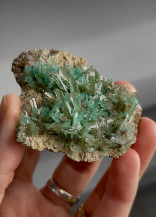 Green Malachite Included Barite PM1379