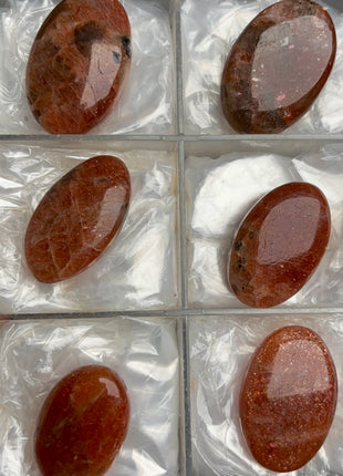 6 Pieces ! Very High Grade Confetti Sunstone Lot