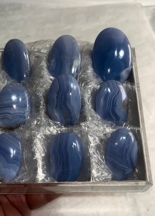 9 pieces ! Blue Lace Agate Lot