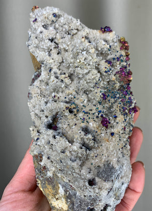 Colorful Chalcopyrite with Dolomite from Sweetwater mine, Missouri