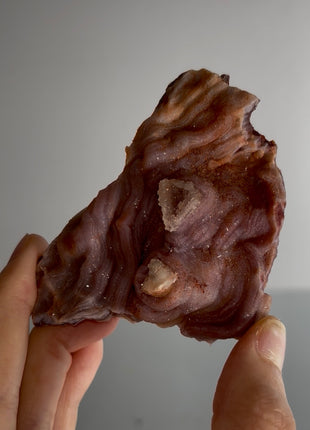 Unusual ! Amethyst after Chalcedony Specimen PM1044