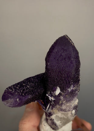 New ! Purple Fluorite Coated Quartz