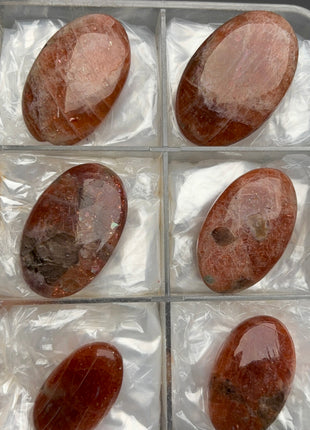 6 Pieces ! Very High Grade Confetti Sunstone Lot