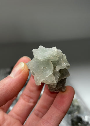 18 Pieces ! Druzy Blue Chalcedony with Apophyllite Lot