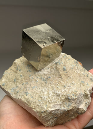 New ! Cubic Pyrite on Matrix from Navajun, Spain