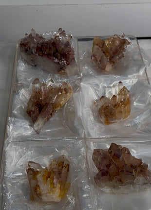 6 Pieces ! Phantom Sunset Quartz Lot
