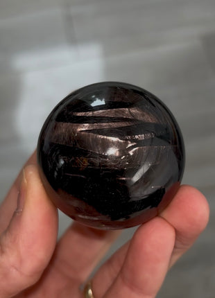 Velvety Hypersthene Sphere