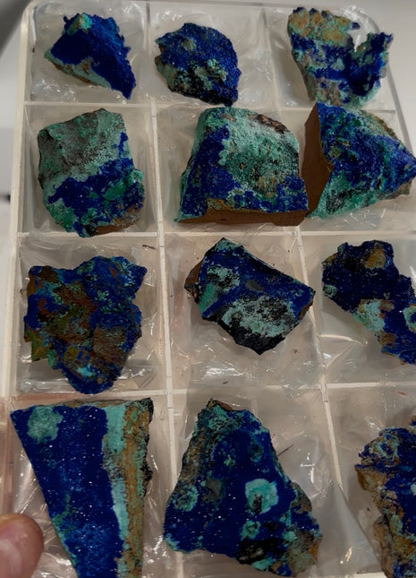 12 Pieces ! Incredible Blue Azurite Lot